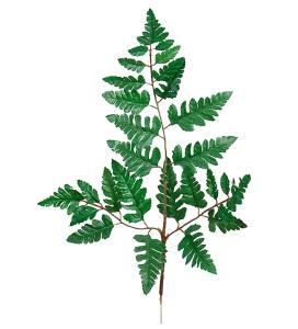 Lærblad - Grønt kunstig blad - 45 cm - www.frokenfraken.se