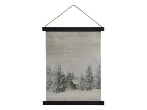 Tavle - Vinterskog - 50 x 40 cm - www.frokenfraken.se