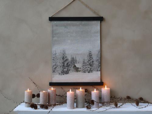 Tavle - Vinterskog - 50 x 40 cm - www.frokenfraken.se