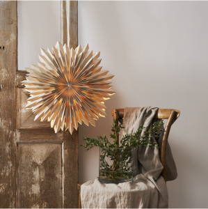 Adventsstjerne - Papir Ice - 50 cm - www.frokenfraken.se