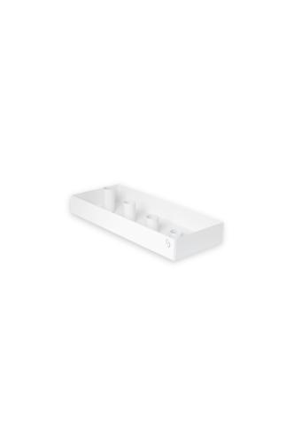 Bordlysestake – SUND – 4 lys magnet – Hvit – 30 cm - www.frokenfraken.se