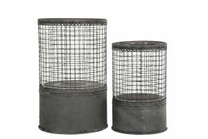 Lykt for fakkel - Nett Metall - 2 størrelser - www.frokenfraken.se