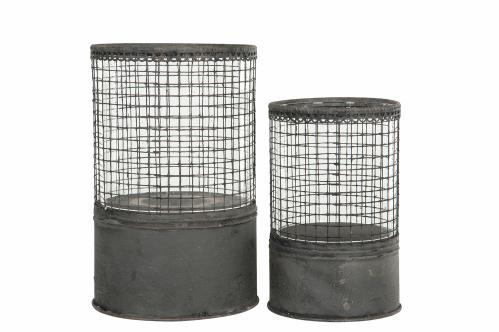 Lykt for fakkel - Nett Metall - 2 størrelser - www.frokenfraken.se