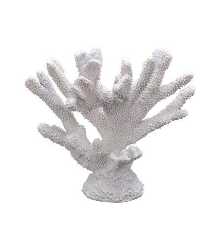 Korall - Dekorasjon - hvit - 30 x 35 x 20 cm - www.frokenfraken.se