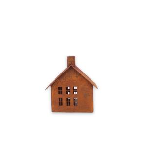 Lyslykt - Hus - Rust - 9 x 13 cm - www.frokenfraken.se