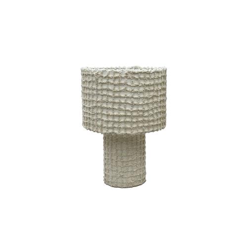 Bordslampe - Rutete Stoff - Beige - 2-pakning - 30 x 36 cm - www.frokenfraken.se