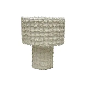 Bordslampe - Rutete Stoff - Beige - 44 x 60 cm - www.frokenfraken.se