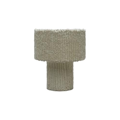 Bordslampe - Rutete Stoff - Krem - 2-pakning - 30 x 36 cm - www.frokenfraken.se