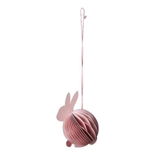 Hare - Påskpynt hängande Rosa - Ø5 x 8 cm - www.frokenfraken.se