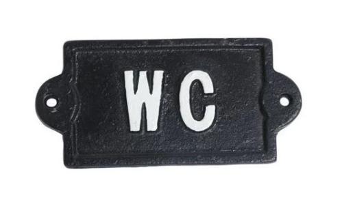 Skilt - WC - 14 x 7 cm - www.frokenfraken.se