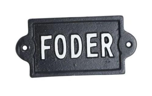 Skilt - Fôr - 14 x 7 cm - www.frokenfraken.se