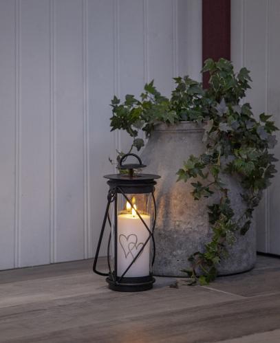 Blocklys - Hjerter - Batteridrevet LED-lys - 7 x 14 cm - Timer - www.frokenfraken.se