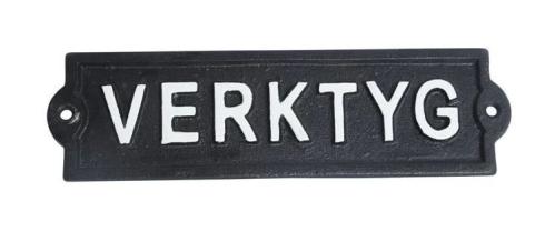 Skilt - Verktøy - 21 x 6 cm - www.frokenfraken.se