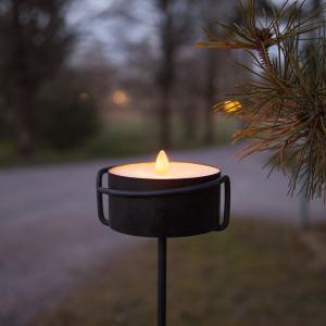 Batterilys - Fakkel - Utendørs - 7 x Ø 10,5 cm - Timer - www.frokenfraken.se