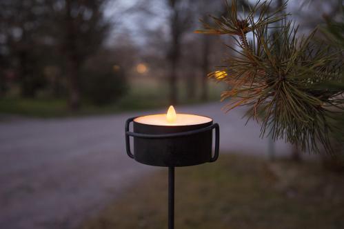 Batterilys - Fakkel - Utendørs - 7 x Ø 10,5 cm - Timer - www.frokenfraken.se