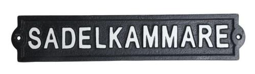 Skilt - Sadelskap - 31,5 x 6 cm - www.frokenfraken.se