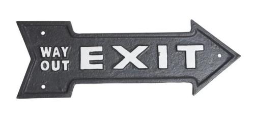 Skilt - Exit - 30 x 10 cm - www.frokenfraken.se