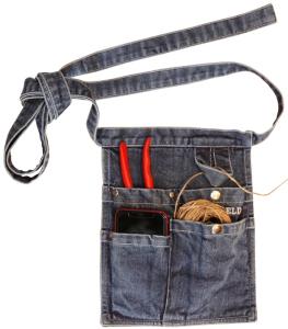 Verktøybelte - denim - 25 x 23 cm - www.frokenfraken.se