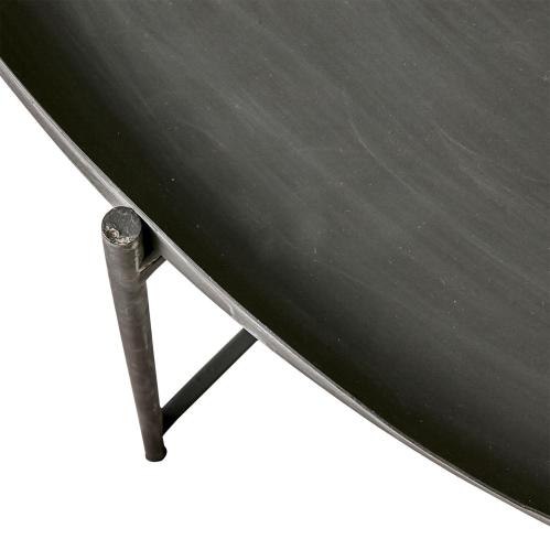 Bord - Metall - Svart - Ø102 x 47 cm - www.frokenfraken.se
