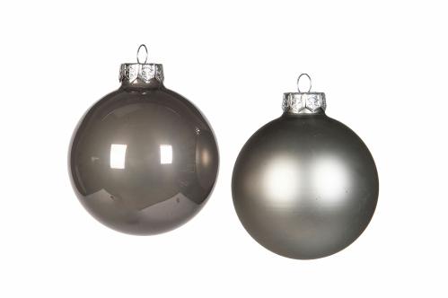 Julkule - Glass - Titan - 8 cm - 16-pakning - www.frokenfraken.se