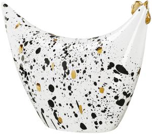 Høne - Orient Ofelia Stänk - Svart & Vit - 25 x 18 cm - www.frokenfraken.se