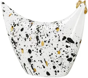 Høne - Orient Ofelia Stänk - Svart & Vit - 25 x 18 cm - www.frokenfraken.se