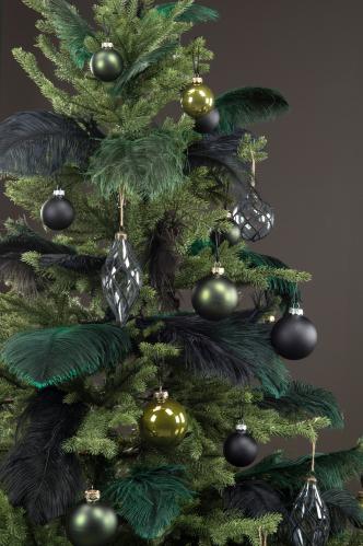 Julekule – Glass – 4-pakning – 8 & 14 cm - www.frokenfraken.se