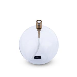 Oljelampe - Glass - Rund Boll - Messing - Ø11 cm - www.frokenfraken.se