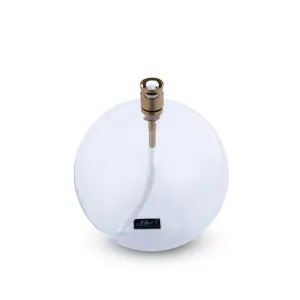 Oljelampe - Glass - Rund Boll - Messing - Ø11 cm - www.frokenfraken.se