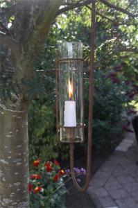 Hengende lysestake - Med Glass - 80 cm - www.frokenfraken.se