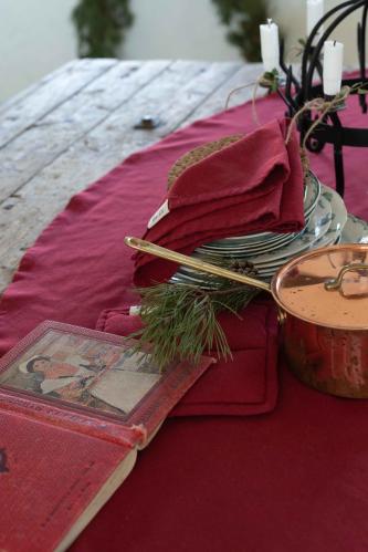 Tygservett - Vide Röd - 45 X 45CM - 6-pack - www.frokenfraken.se