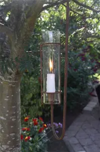 Hengende lysestake - Med Glass - 80 cm - www.frokenfraken.se