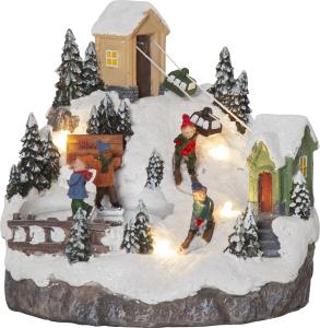 Dekorasjonslandsby - Alpene - 15,5 cm - www.frokenfraken.se