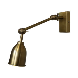 Vegglampe - Messing - Ø8 x 18 x 30 cm - www.frokenfraken.se