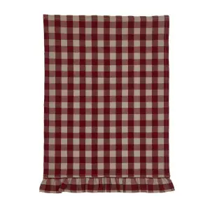 Køkshandduk - LISA - RØD - 50x70 cm - www.frokenfraken.se