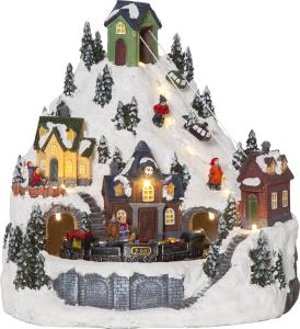 Dekorasjonsby - Alpene i julebyen - 24,5 cm - www.frokenfraken.se