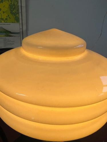 Bordslampe - Valter - Nikkel/Opal Hvit - Ø20 x 56 cm - www.frokenfraken.se
