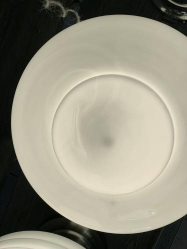 Bordslampe - Valter - Nikkel/Opal Hvit - Ø20 x 56 cm - www.frokenfraken.se