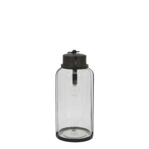 Fransk låve lykt med lyspære og timer – 30 x Ø12 cm - www.frokenfraken.se