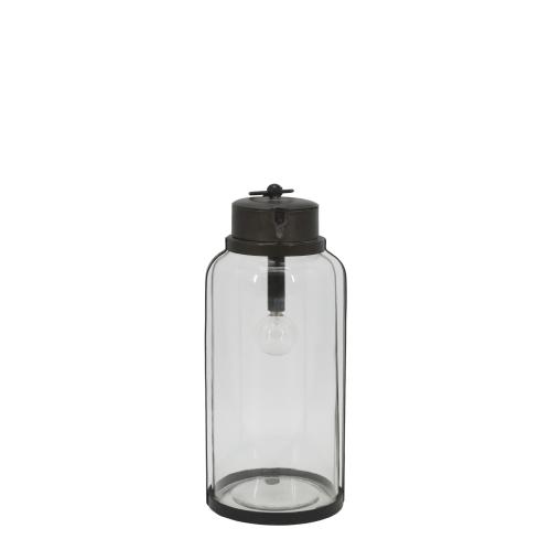 Fransk låve lykt med lyspære og timer – 30 x Ø12 cm - www.frokenfraken.se