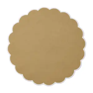 Bordbrikke - Tallerkenbrikke - Gul - Ø36 cm - www.frokenfraken.se