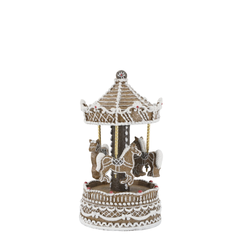 Spilleboks – Karusell – Pepperkake – Ø12 x 22 cm - www.frokenfraken.se