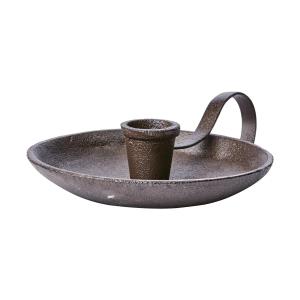 Lysstake - Kammerlysstake - Svart/brun - Ø20 x 5 cm - www.frokenfraken.se