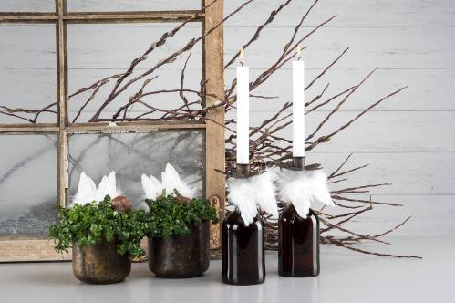 Änglevinger - Hvit - Fjærstikke - 8 cm - www.frokenfraken.se