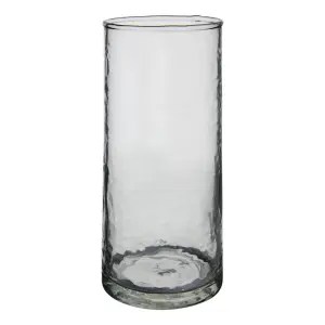 Drinker Glass - Disa Hammered - Clear Glass - Ø6 x 15 cm - www.frokenfraken.se