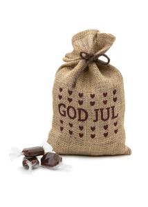 Julekola i sekk - God Jul - 400g - www.frokenfraken.se