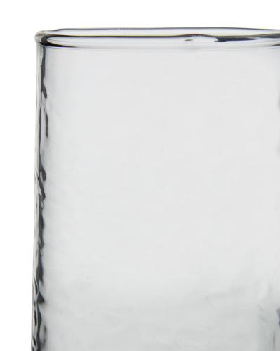 Drinker Glass - Disa Hammered - Clear Glass - Ø6 x 15 cm - www.frokenfraken.se