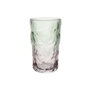 Drinker Glass - Hammered - Green/Pink - Ø8 x 13 cm - www.frokenfraken.se