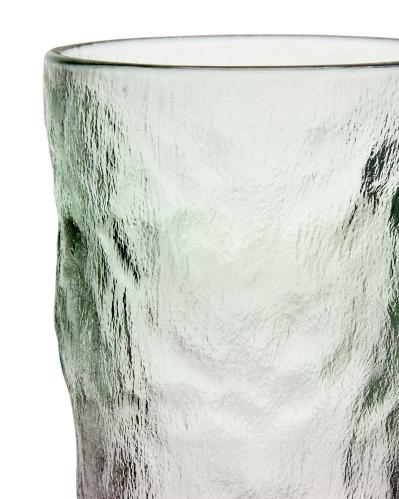 Drinker Glass - Hammered - Green/Pink - Ø8 x 13 cm - www.frokenfraken.se