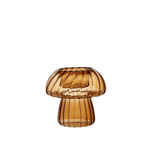 Lyslykt – Glass – Sopp – Liten – Ø11 x 10 cm - www.frokenfraken.se